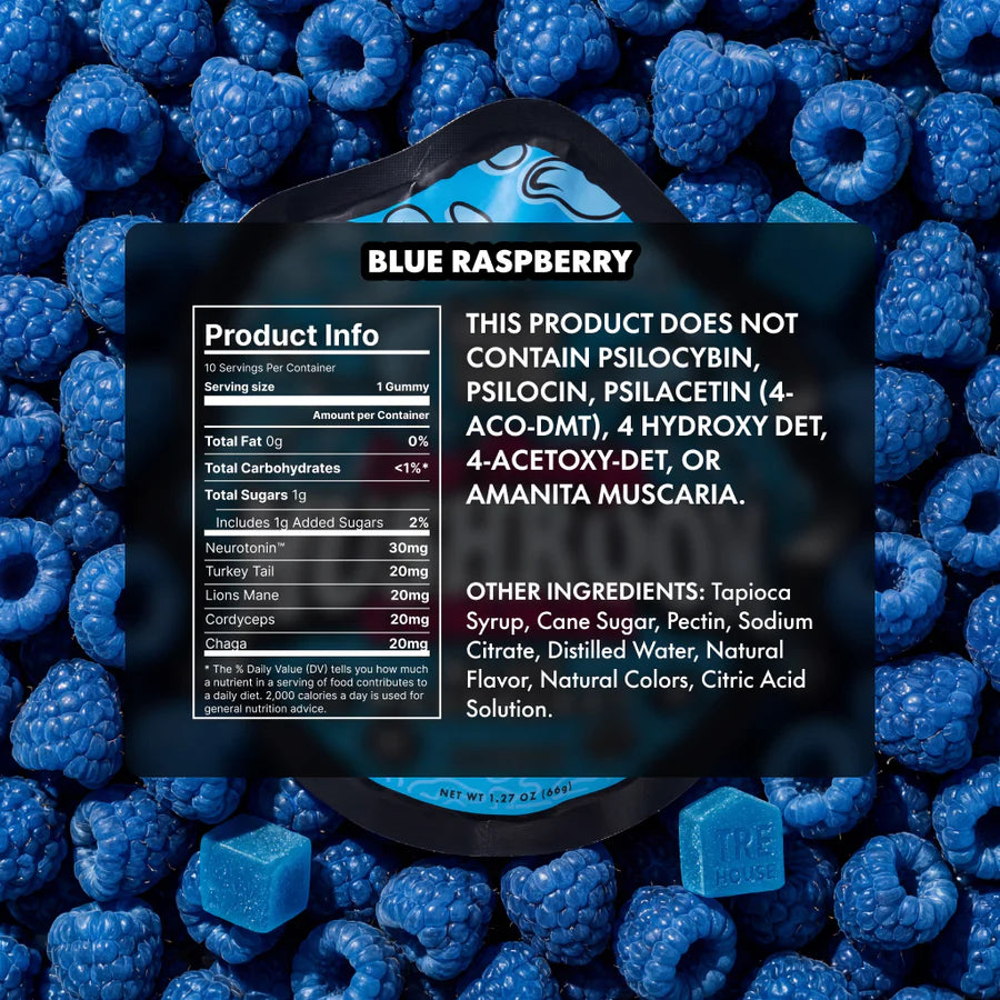 Extra Strength Mushroom Gummies – Blue Raspberry