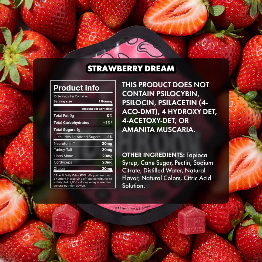 Extra Strength Mushroom Gummies – Strawberry Dream