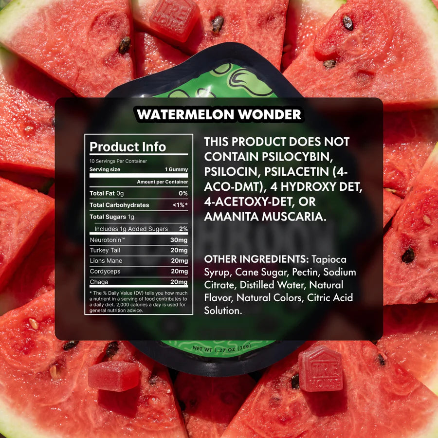 Extra Strength Mushroom Gummies – Watermelon Wonder
